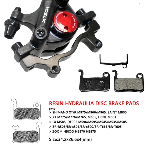 Imagen 2 del producto ZOOM XTECH HB100 MTB pinzas de disco hidráulico Rotor delantero y trasero G3 160/180MM MT200 M315 160mm Rotor frenos hidráulicos para bicicletas