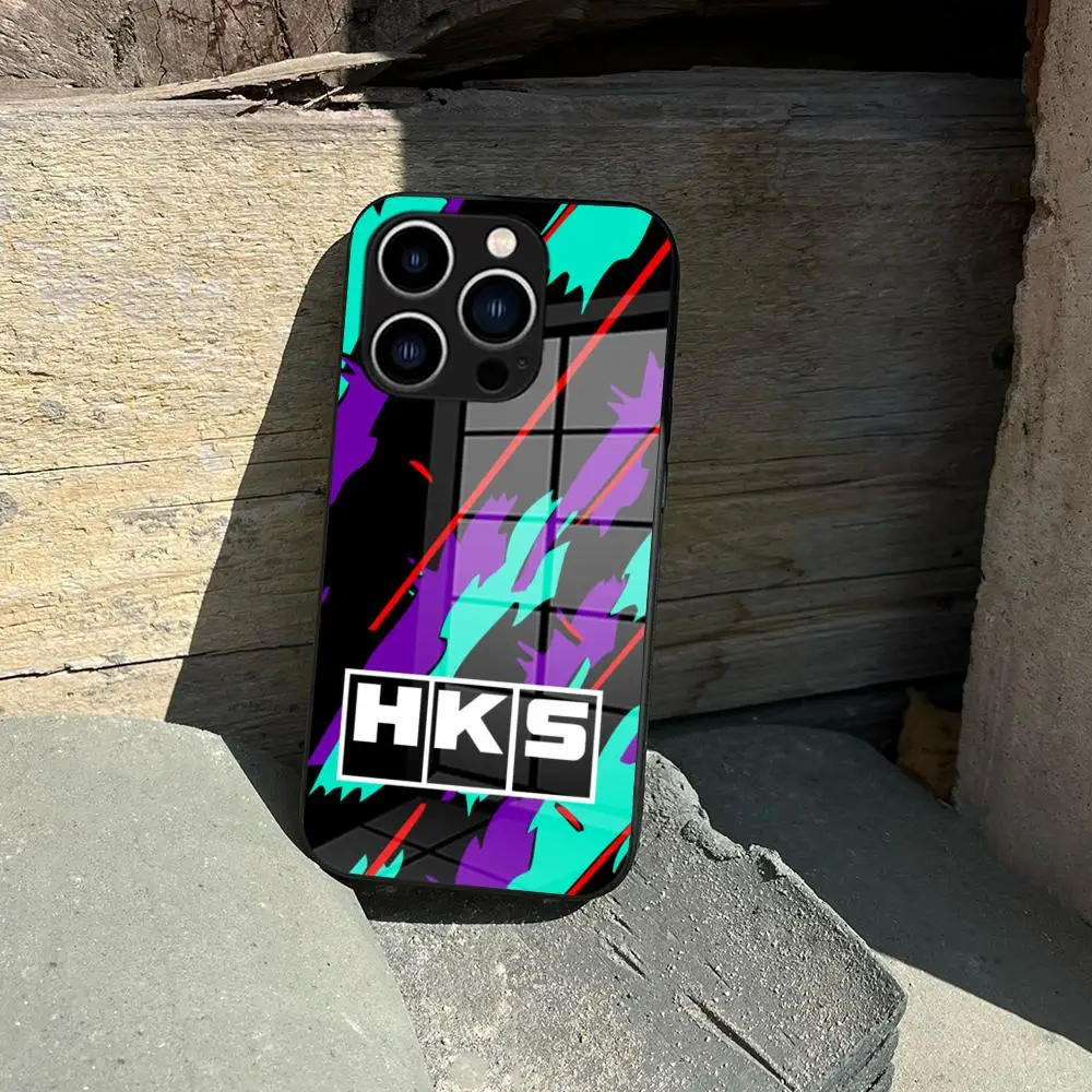 Sport Auto Parts HKS Phone Case For IPhone 18 17 Promax 16 15 Pro 14 plus 13 Pro 12 mini 11 Glass Covers