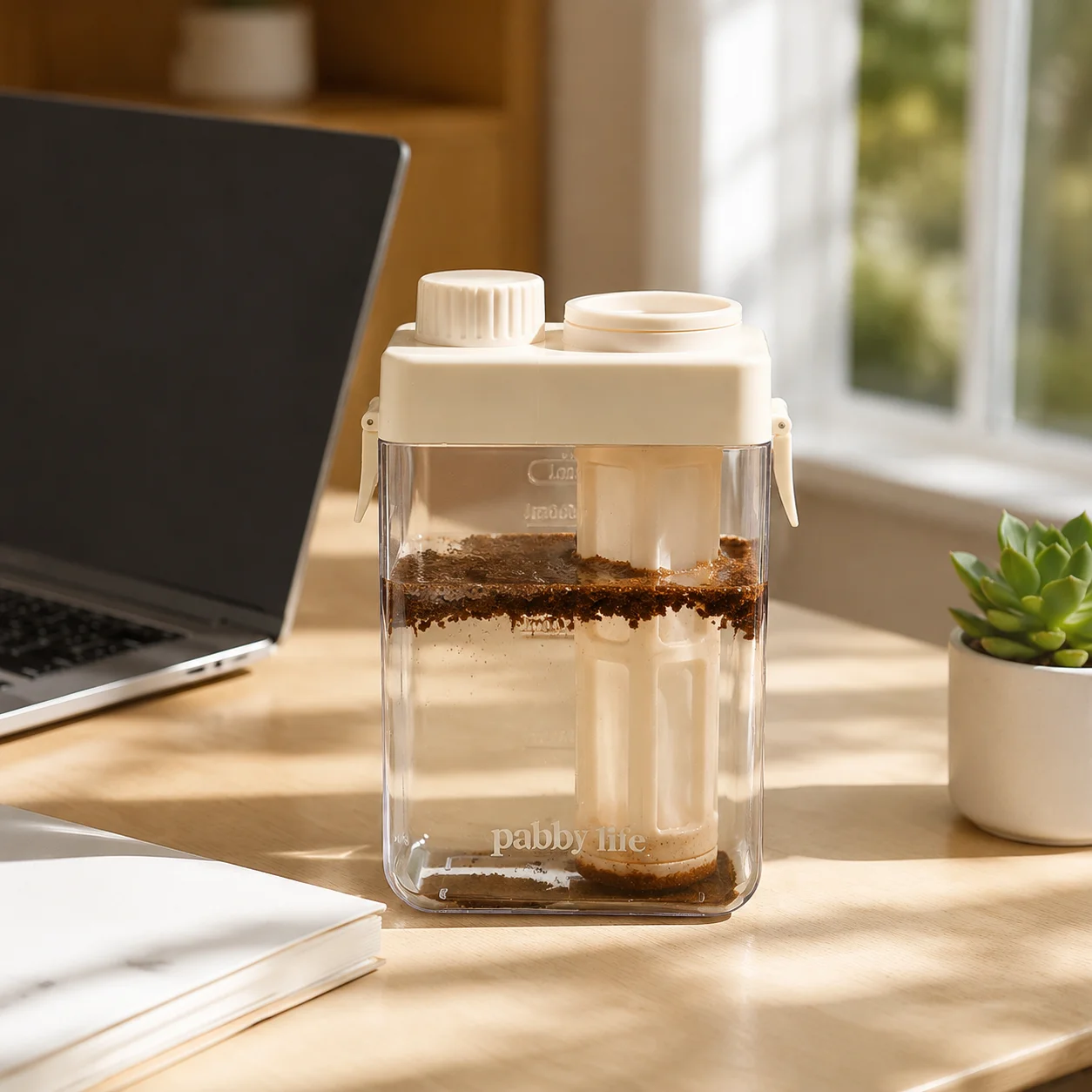 French Press Glass - Cafeteira Portátil para Cold Brew, Jarra
