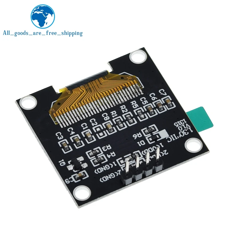 Imagem -04 - Tzt-oled Módulo de Exibição para Arduino Placa de Tela Lcd Vdd Gnd Sck Sda Iic Serial White 128x64 I2c Ssd1315 12864 13 Polegadas