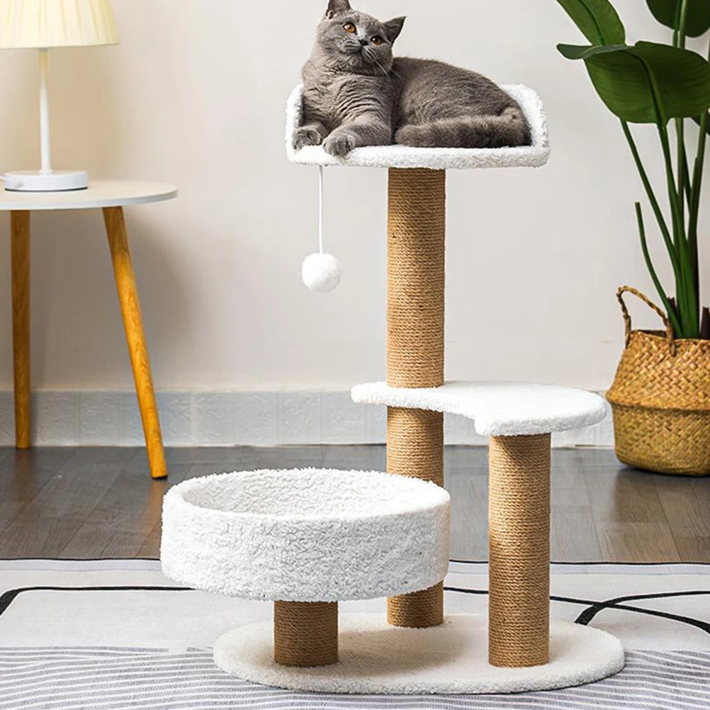 

Reusable Cat Scratching Post 7cm Diameter 35cm Length Rope Wood Indoor Cat Furniture Accessories scratching post