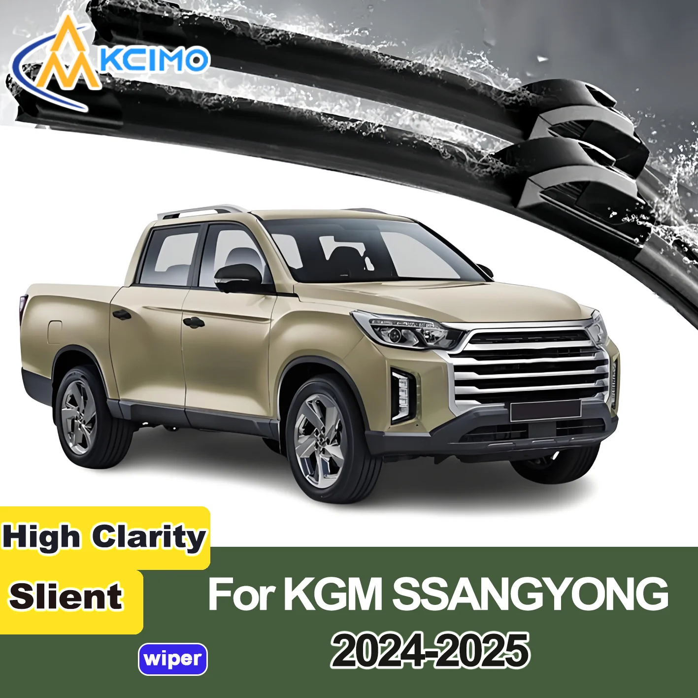 

2PCS New Front Windshield Wiper Blade for KGM SSANGYONG Musso 2024-2025 Front Windshield Auto Wipers Blade Accessories 2025 2024