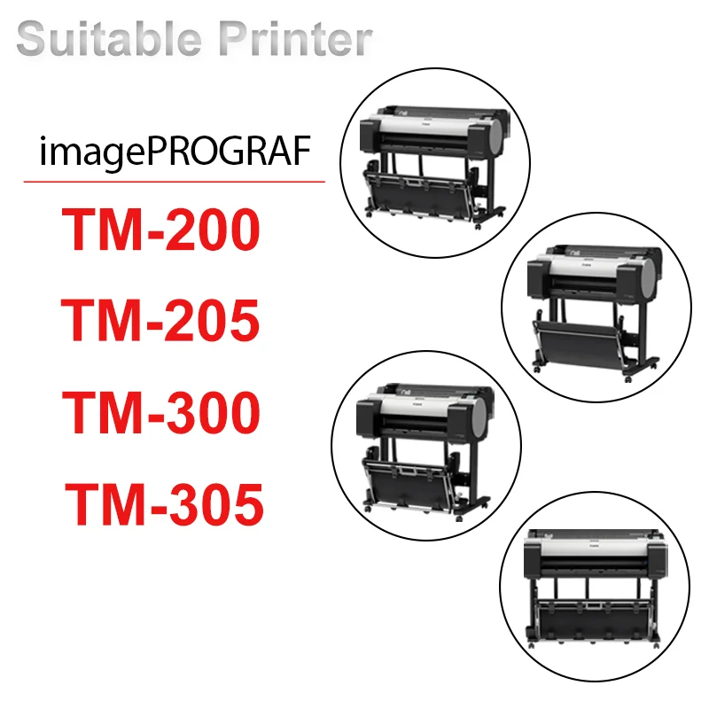 Imagem -05 - Chip de Cartucho Arc Pfi120 Pfi120 para Impressora Canon Tm200 Tm200 Tm-205 Tm300 Tm-305 Tm300 130ml Cores