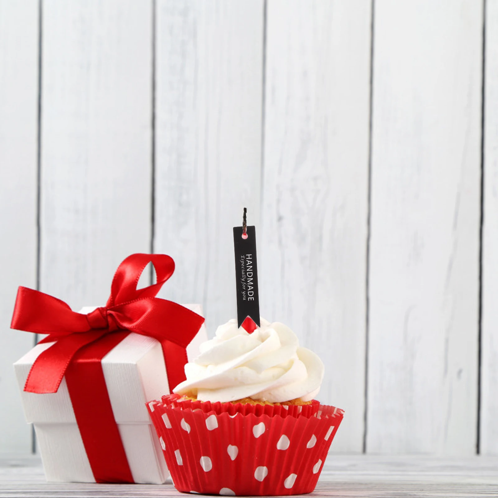 

100pcs Paper Hanging Labels For Candles Diy Blessing Tags With Hole Compact Lightweight For Christmas Wedding Party Handmade