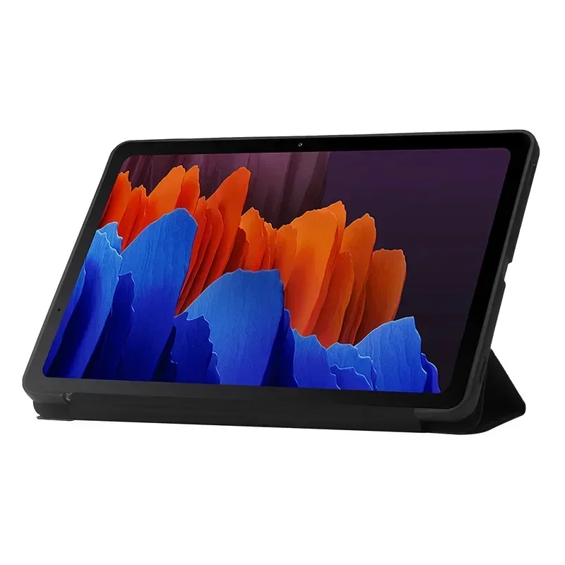 Per Samsung Tab A9 Plus Custodia da 11 pollici Trifold Leaher Supporto posteriore morbido Tablet Fonda per Galaxy Tab A9 Plus Custodia Coque SM-X210 X216