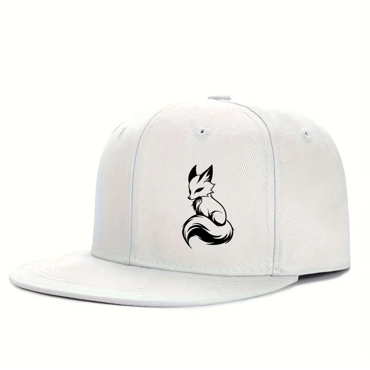 Trendy Printed Flat Brim Baseball Cap, Lightweight And Delicate Craftsmanship, Fun Animal Patterns for a Distinctive Look. Adjus