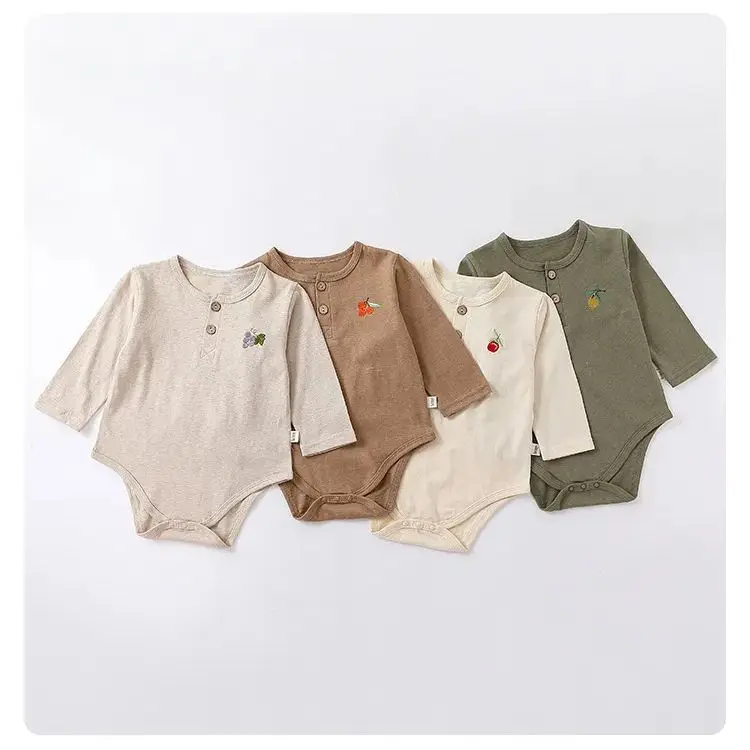 Tute per bambini tutine manica lunga ragazzi ragazze vestiti per bambini in cotone 0-24 mesi neonato bebe tuta abbigliamento