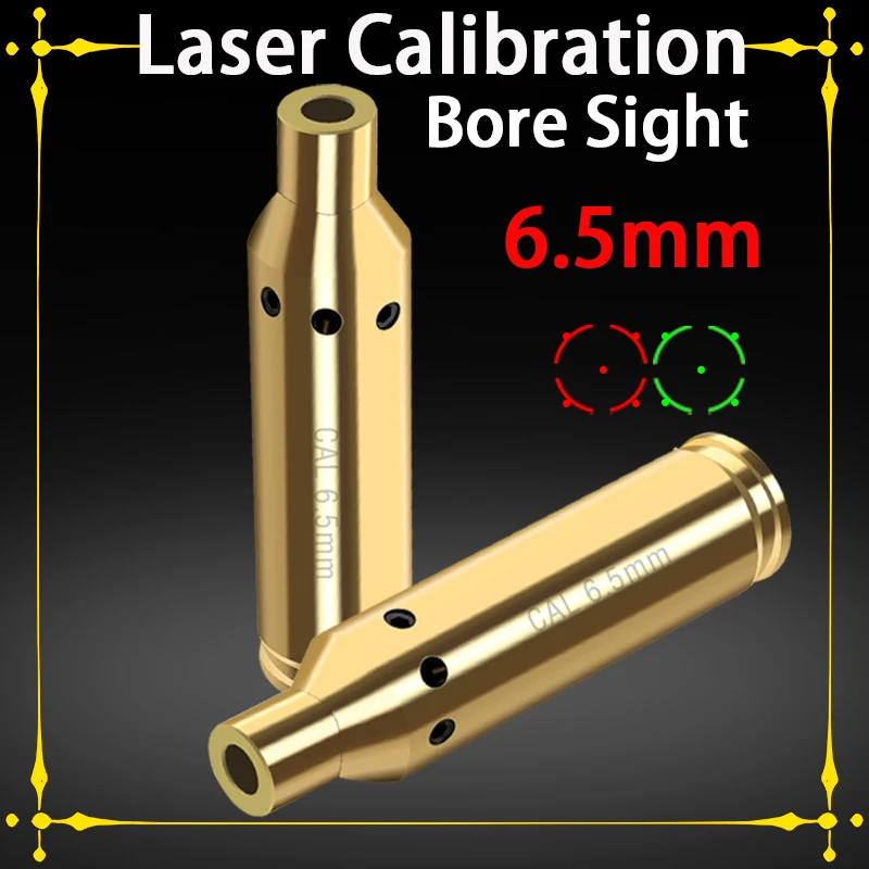 

Tactical 6.5mm Caliber Red Dot Laser Sight Calibration Brass Bullet for Rifle Airsoft Weapon Shooting Aiming Hunting Accessories