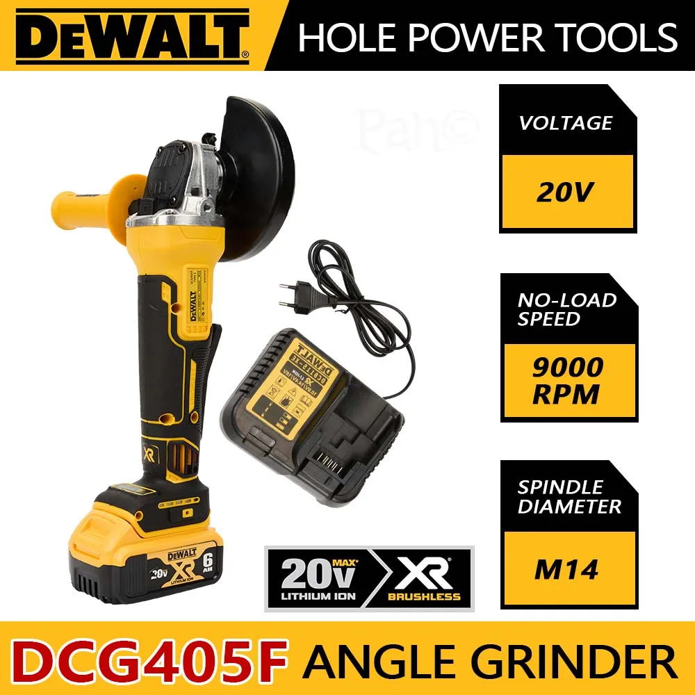 DeWalt fırçasız manyetik yüzer Metal kesme makinesi taşlama ve şarj açı öğütücü Dcg405