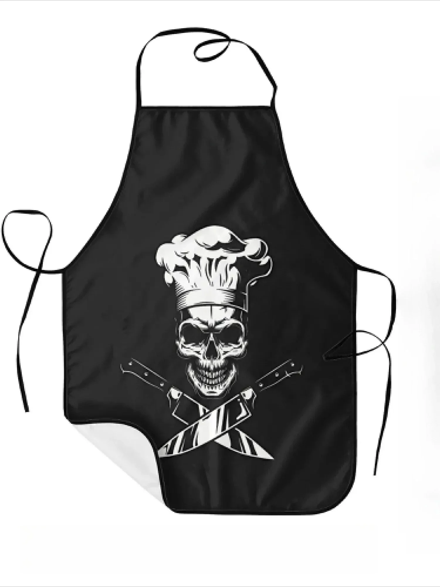 Funny Skull Chef Apron Cooking Apron Kitchen Apron Gift for Bakers BBQ Grill Master Costume Wear