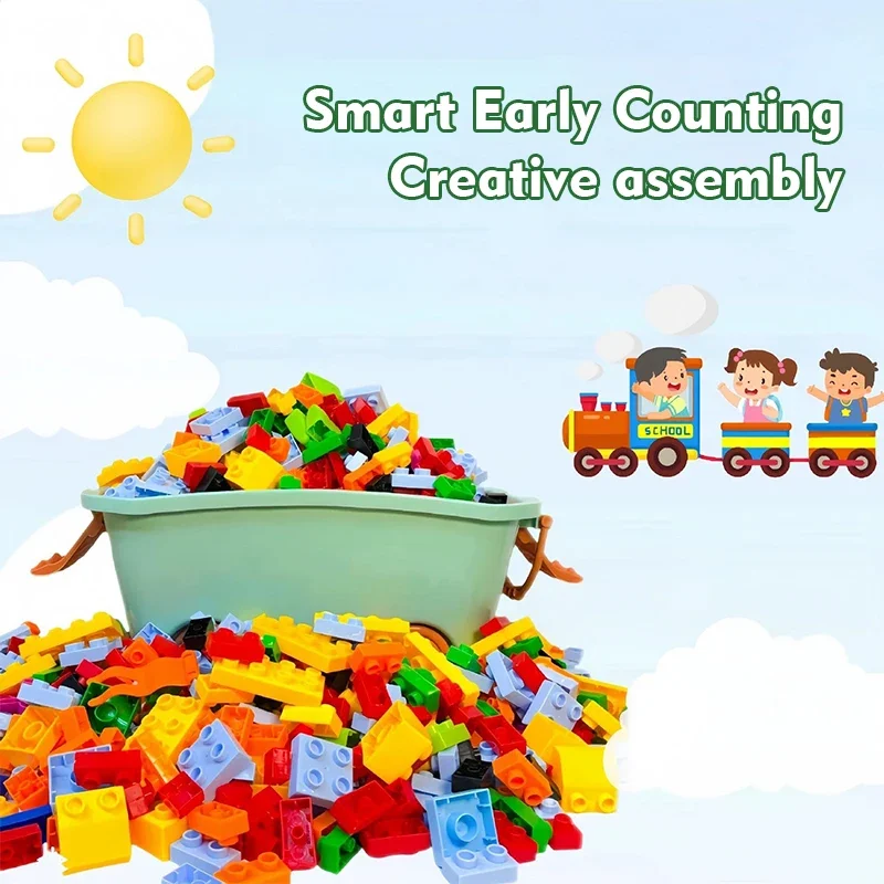 ألعاب تجميع الأطفال، مكعبات بناء جزيئات كبيرة مبتكرة، ألعاب ألغاز تجميع ذاتية الصنع، ألعاب ألغاز ثلاثية الأبعاد، بيوت السيارات #2