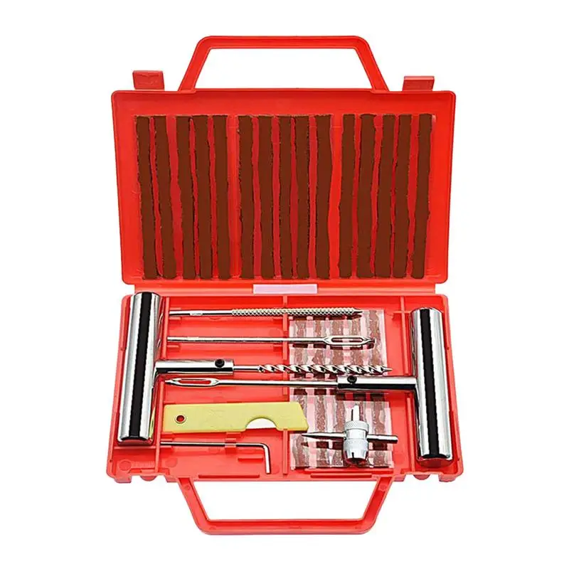 

Car Tire Repair Kit 23Pcs Tire Puncture Repair Set Universal Tire Repair Tools To Fix Punctures And Plug Flats Car Urgency Tool