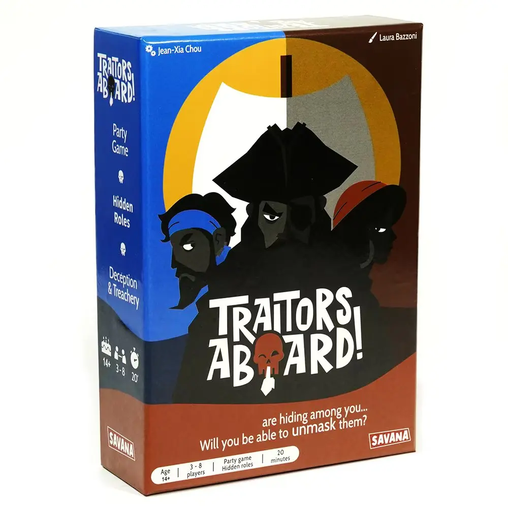 Traitors Aboard - Award Winning Secret Identity Party Game - Fun Strategy and Betrayal | Easy to Learn Family Card