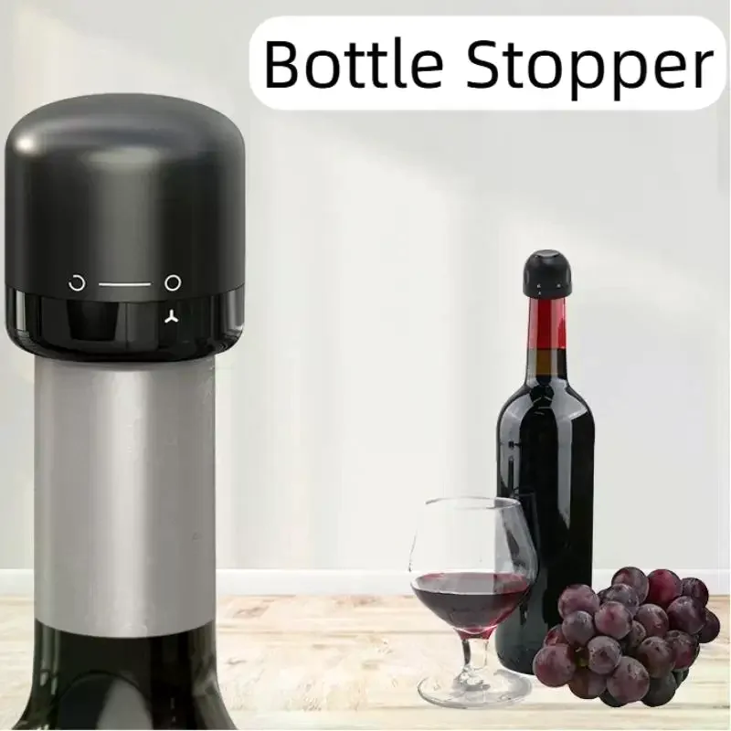Vacuum Sealed Wine Bottle Plug & Champagne Stopper, Leak-Proof Freshness Preserving Corks Bar Accessories