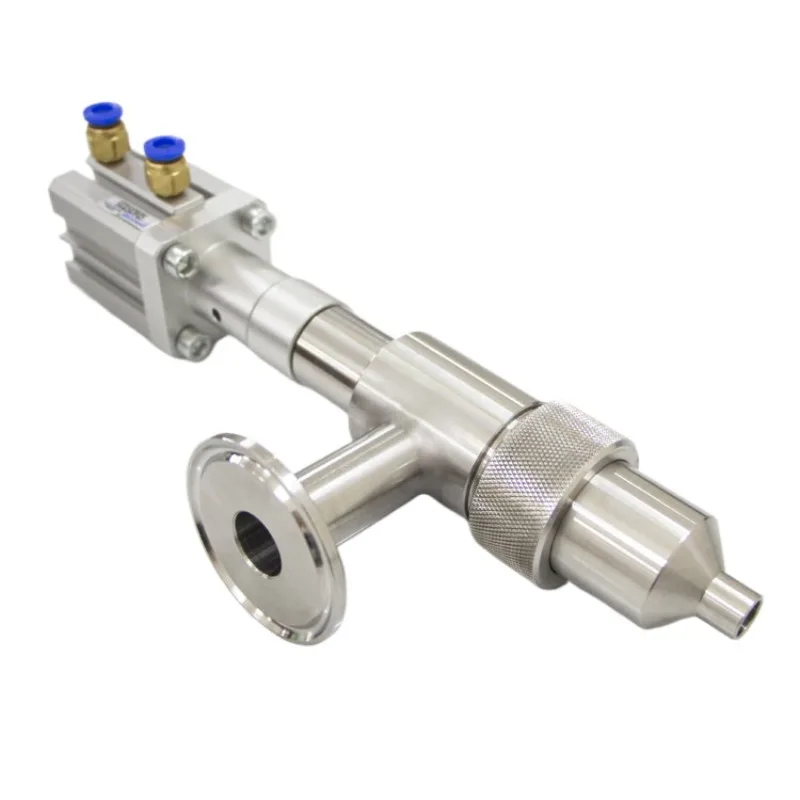 304 Stainless Steel Anti-Drip Filling Head Chuck Straight Head Pneumatic Filling Machine Accessories Discharge Nozzle