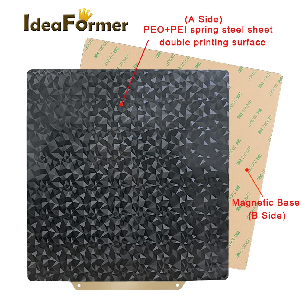 

Двухсторонняя Тепловая панель PEO + pei 310x310 235x235 220x220 Гибкая простыня pei ender 3 Магнитная кровать детали для 3D-принтера Строительная плита Hot bed