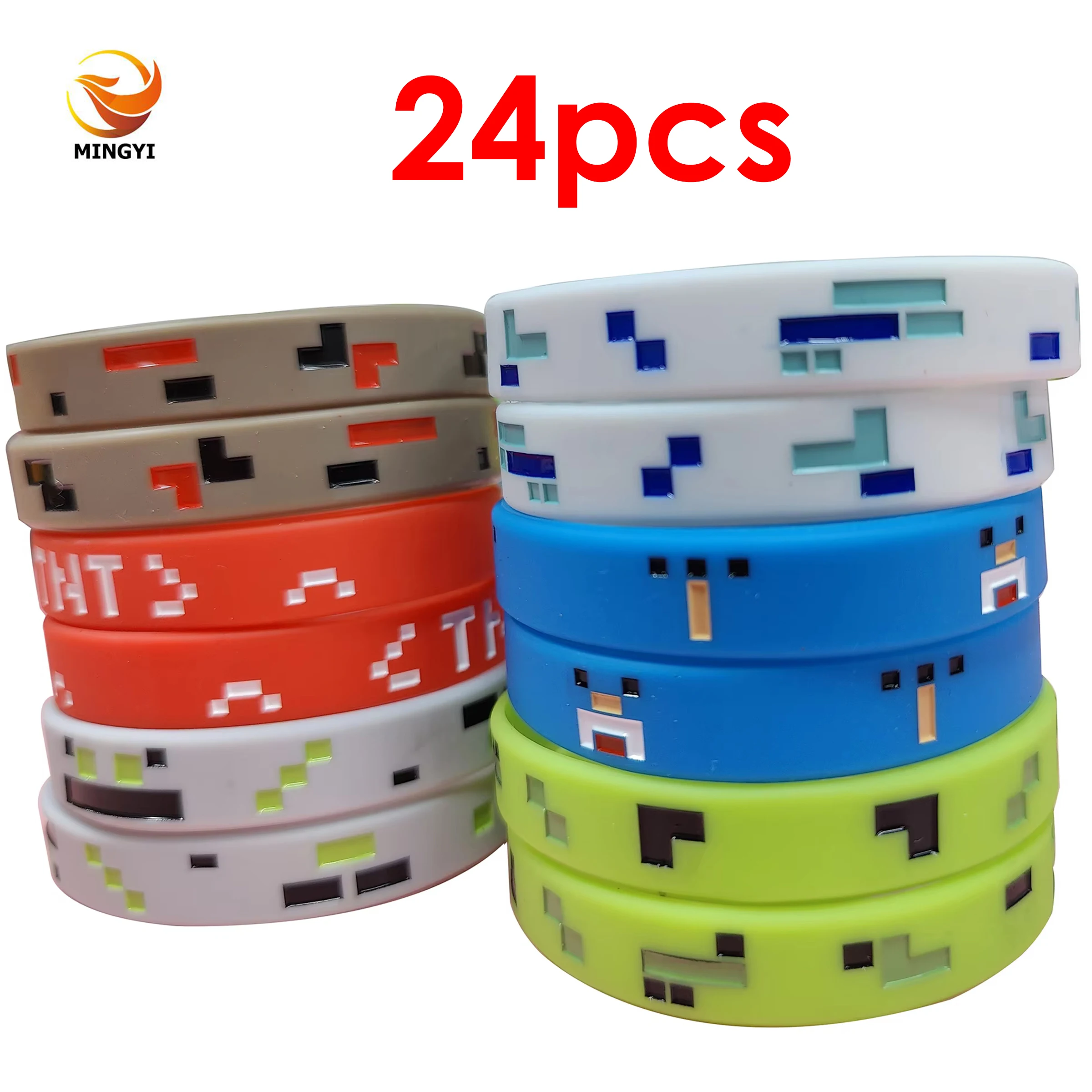 Party Games Adult Birthday - Bracelets de mineur à thème pixélisé