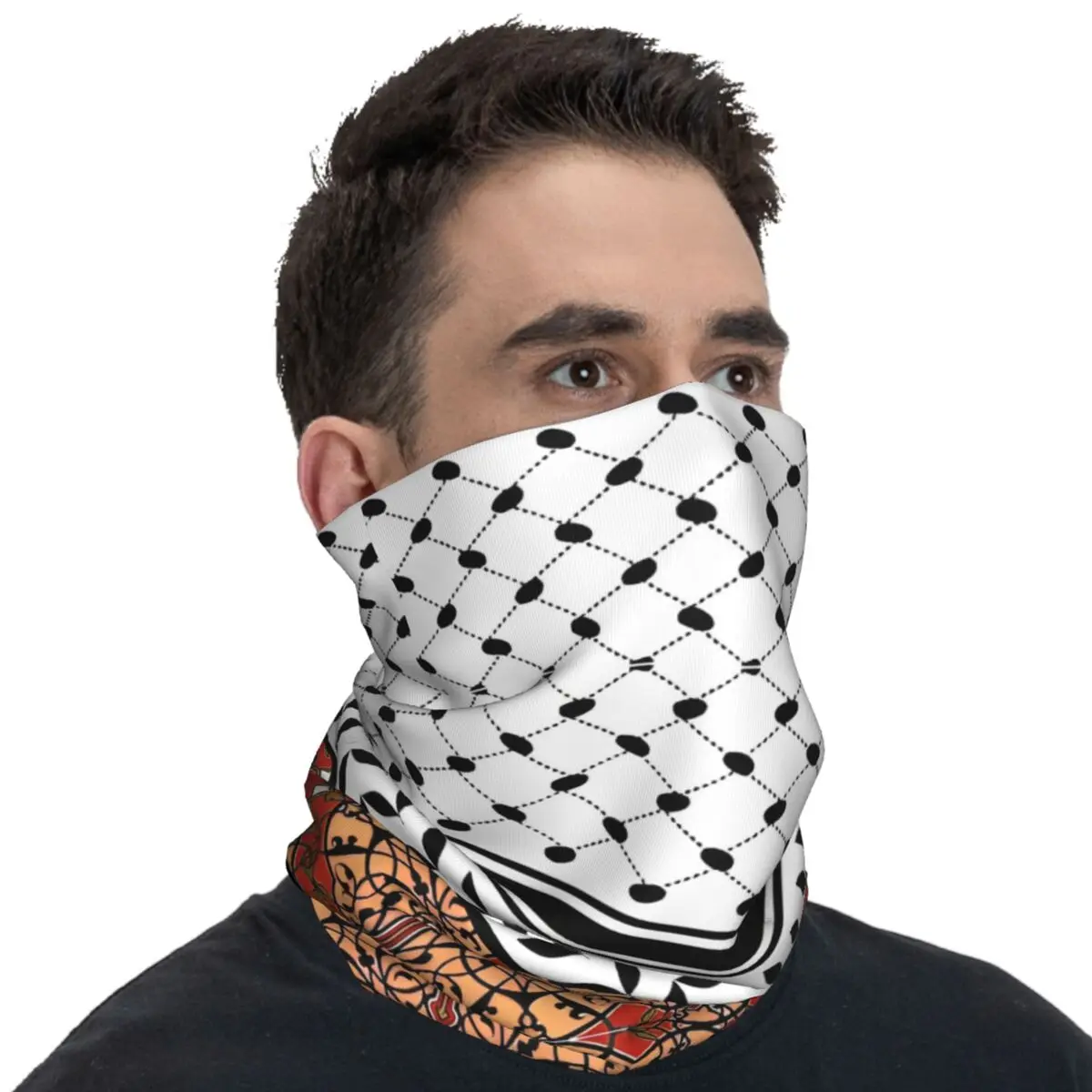 Palestinian Keffiyeh Bandana Cool Balaclava Autumn Outdoor Sports Protection Bicycle Mask Soft Bike Tactical Mask