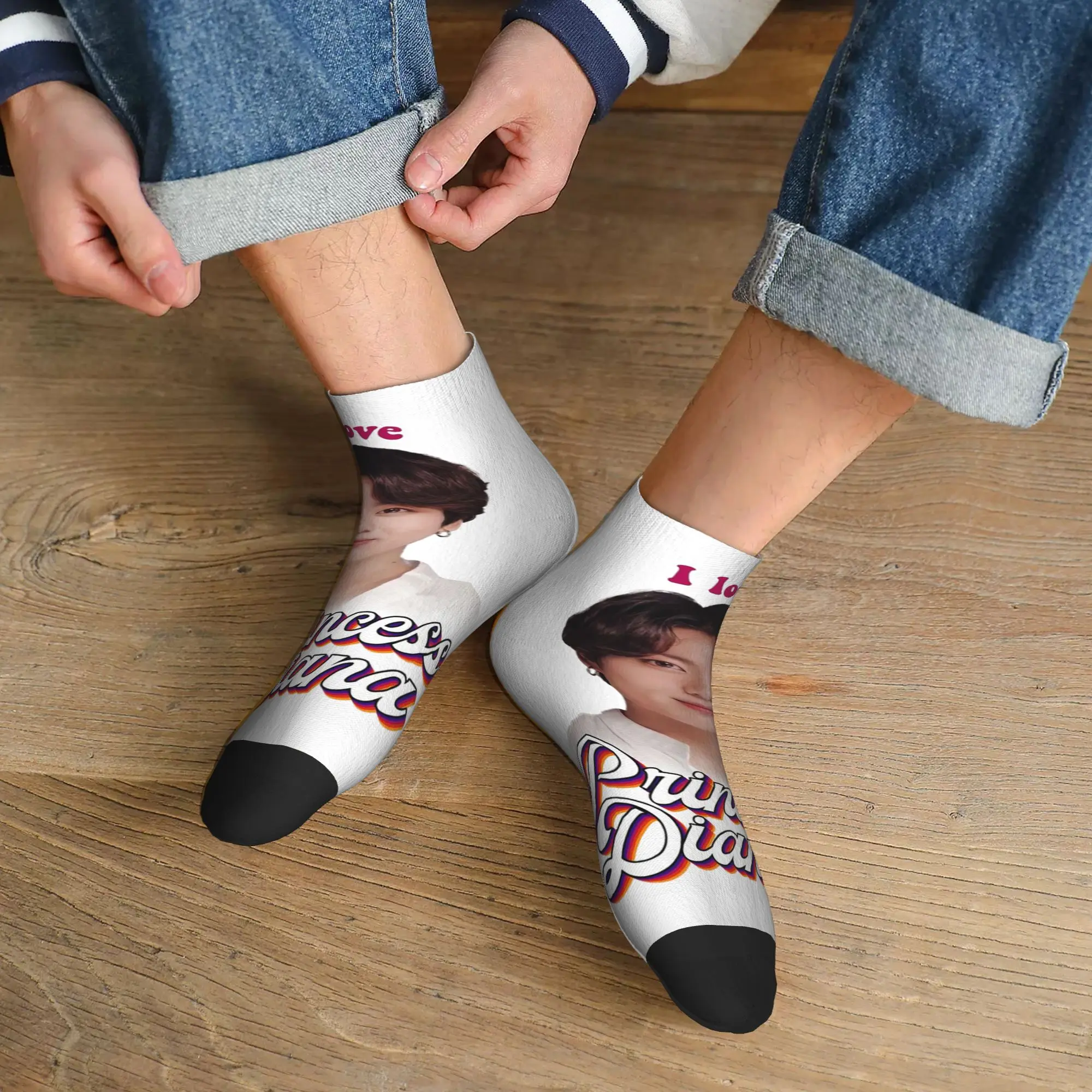جوارب الأميرة ديانا جونغكوك kpop ريترو ميمي جوارب هاراجوكو الممتصة للعرق جميع المواسم إكسسوارات الجوارب لهدايا للجنسين