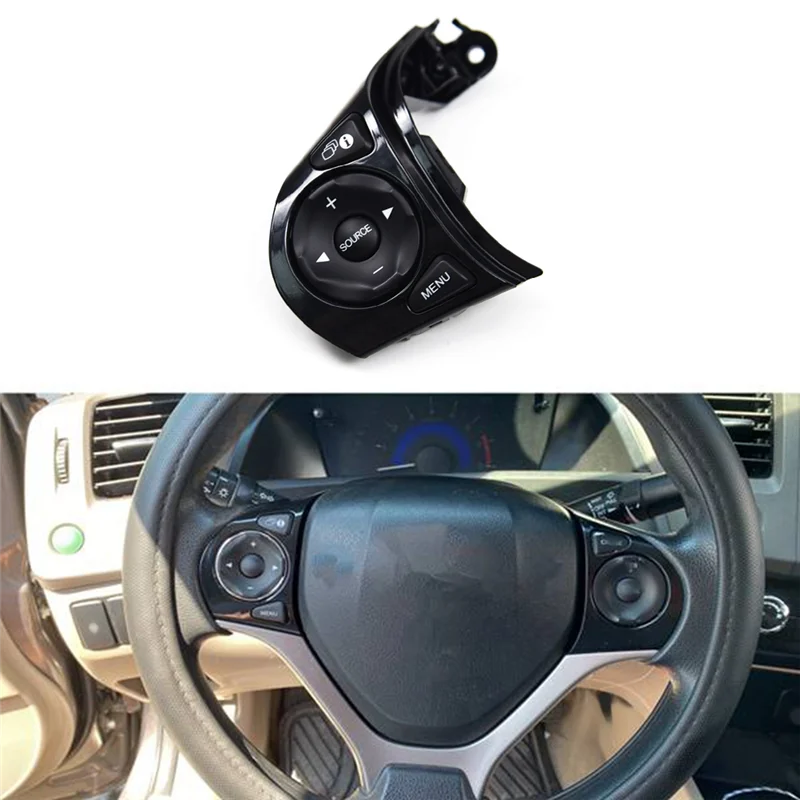 Car Multifunction Steering Wheel Left Button Cruise Control Switch for Honda Civic 1.8L 2012-2015 35880-TR0-A02