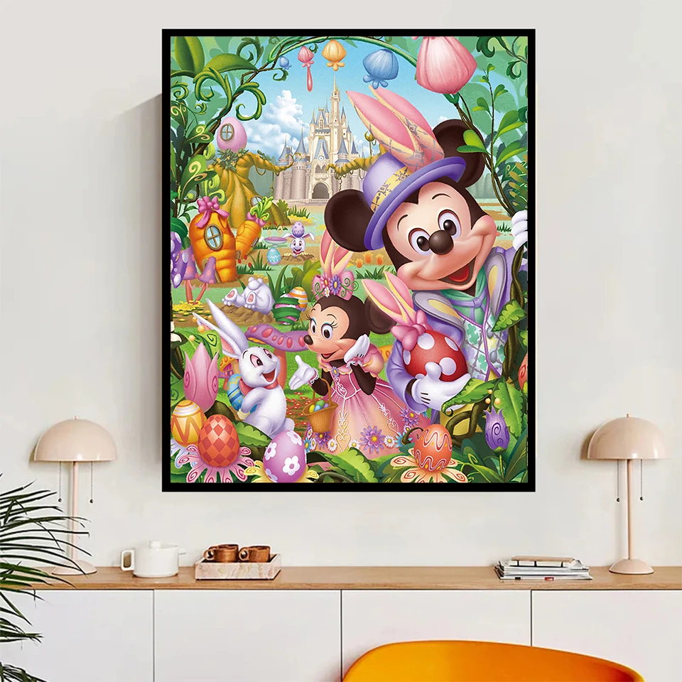 Haft diamentowy Disney Mickey Mouse obraz obraz ze strasu Minnie Mouse haft krzyżykowy mozaika New Arrival ręcznie robiony prezent