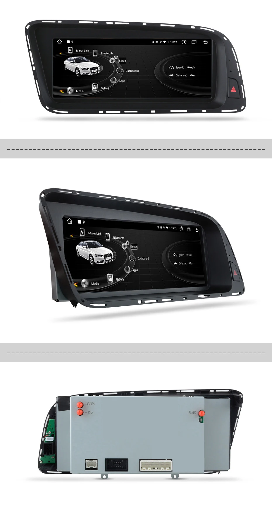 Junsun 8,8 Zoll Bluetooth Wireless CarPlay Android Auto Autoradio für Audi Q5 Q5L 2009-2016 GPS-Navigation 4G WiFi Multimedia-Stereoanlage – Detail 21