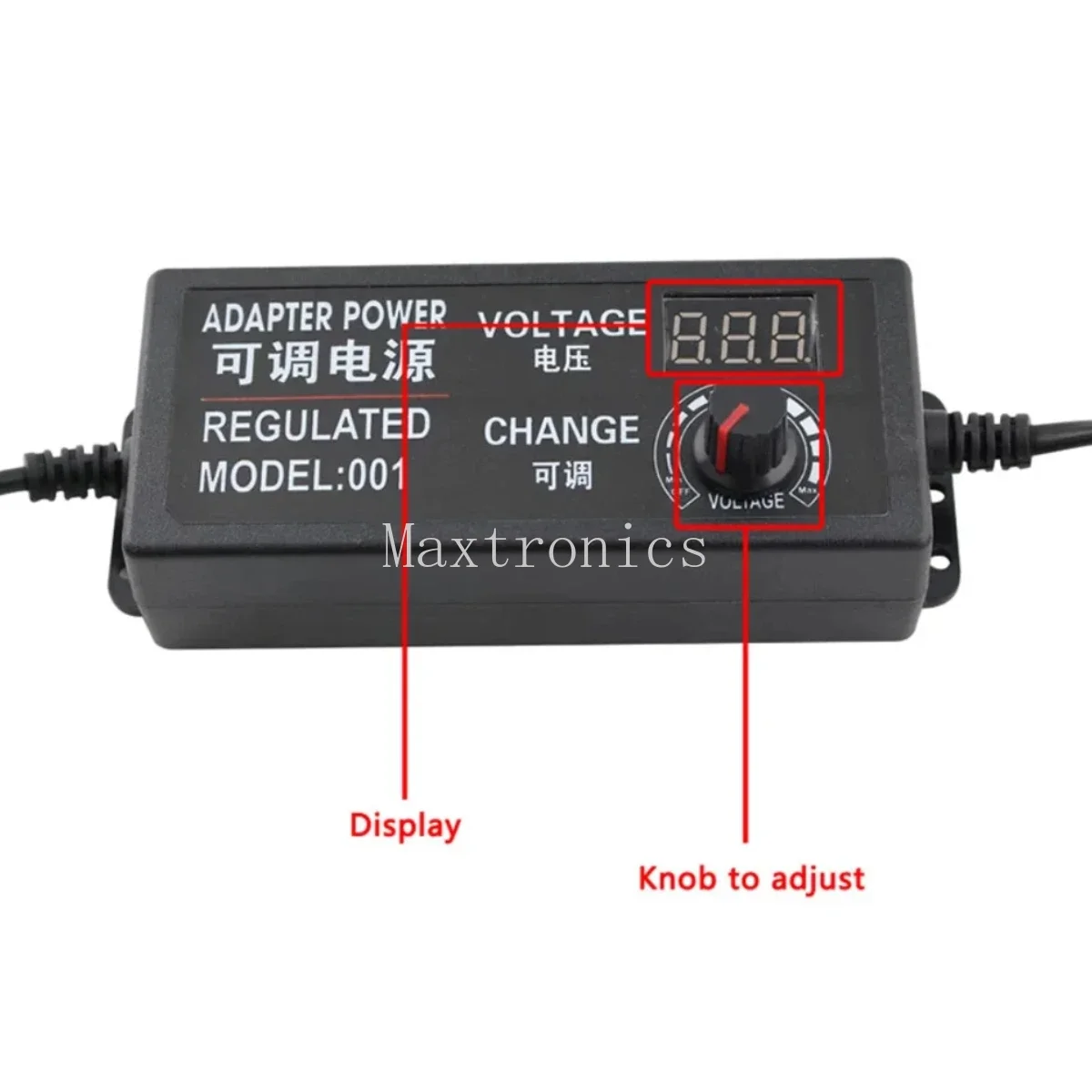 Regulowany uniwersalny adapter AC na DC 3V-12V 9V-24V 12V-24V 5A 10A z regulacją napięcia ekranu wyświetlacza Adapter zasilacza