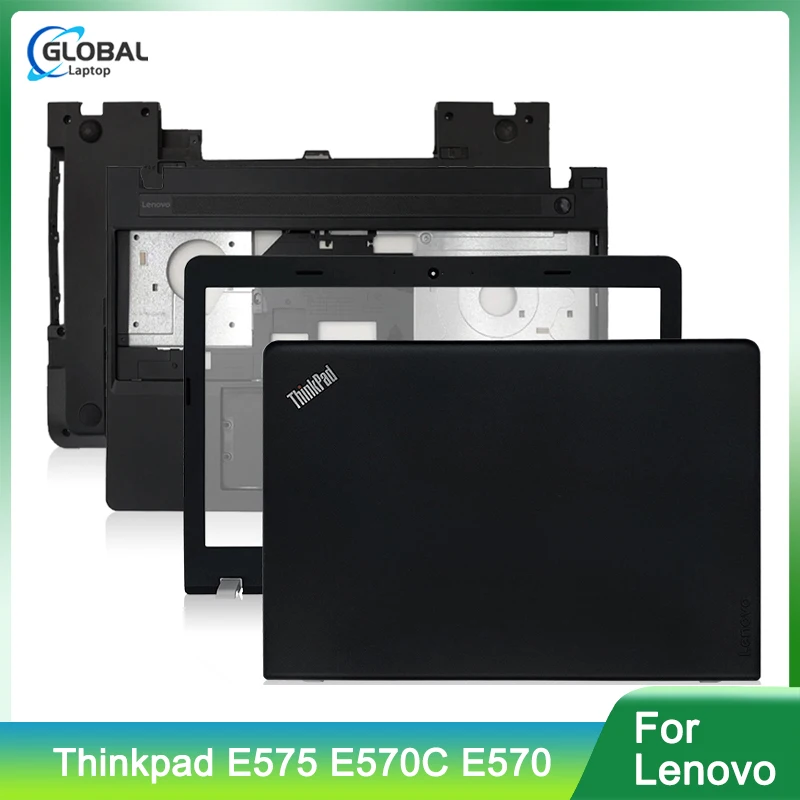 Funda trasera para portátil Lenovo Thinkpad, cubierta frontal con bisel y reposabrazos, AP11P000100 01EP120, E570, E575, E570C