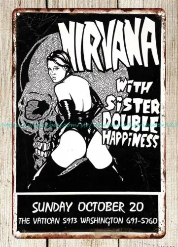 home decor 1991  Sister Double Happiness Concert Poster metal tin sign