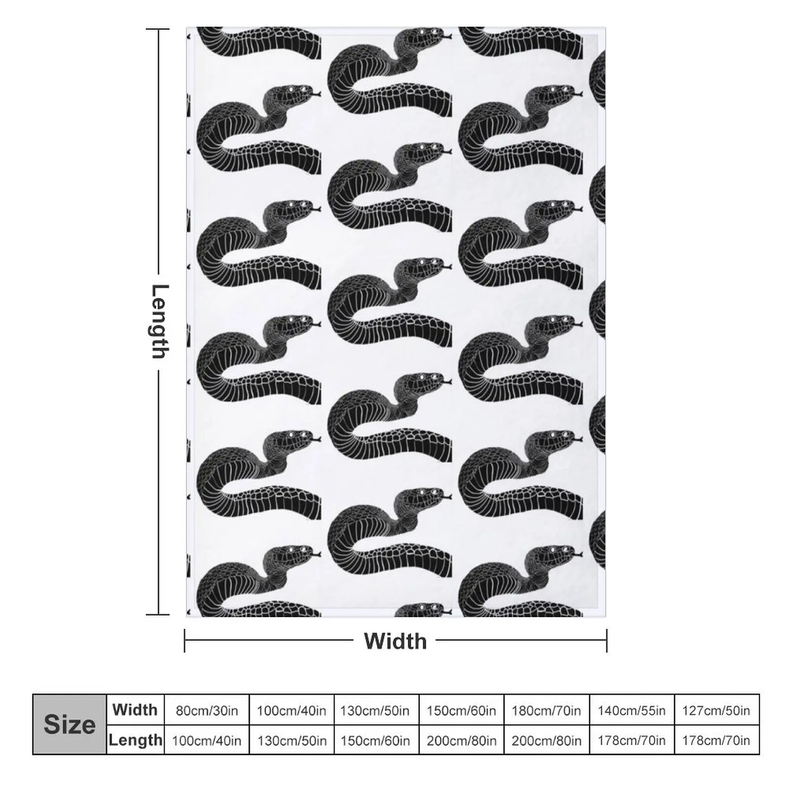 Snake Throw Blanket Heavy Single Blankets