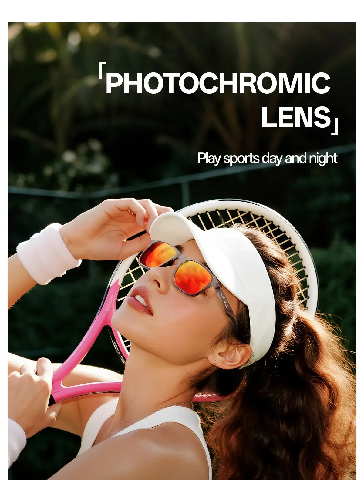 Kapvoe Neue Sport Polarisierte Sonnenbrille Männer Fahren Angeln Golf Im Freien Photochrome Gläser Laufen Frauen Wandern UV400 Brille – Detail 8