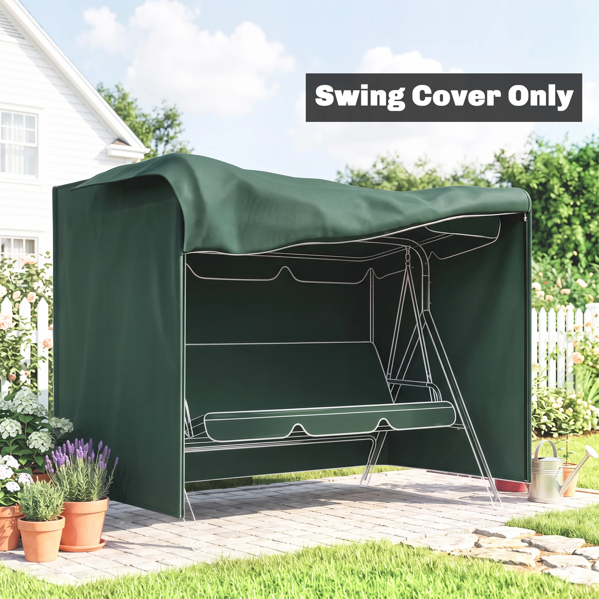 Patio Swing Chair Cover Large Outdoor Garden Furniture Protection Cover Uv Resistant, Windproof, Waterproof