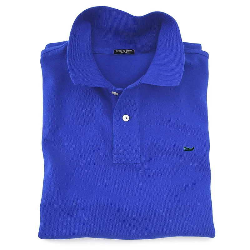 Polo de manga corta para hombre, de Color puro Camiseta cómoda y transpirable, Tops de talla grande S-5XL, 100% algodón, verano, 811