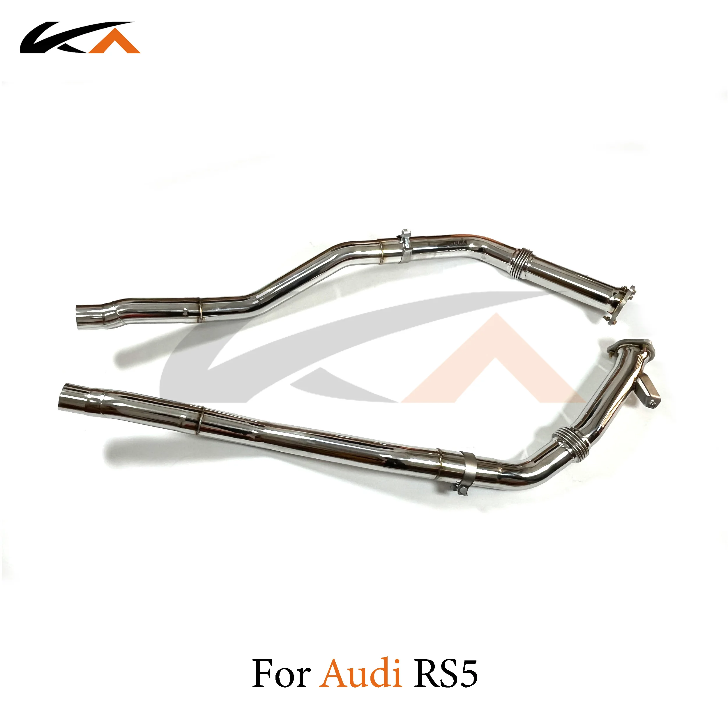 

KA Tuning exhaust system stainless steel front pipe for Audi rs4 rs5 2.9t front tube with bellows