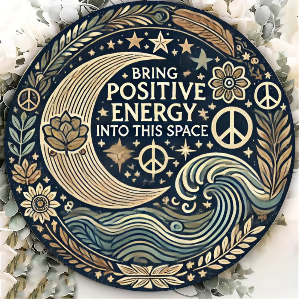 الألومنيوم احباط منحوتة الطاقة الإيجابية جدار الفن علامة ديكور للمنزل مطعم بار مقهى فناء المرآب ديكور ذكي