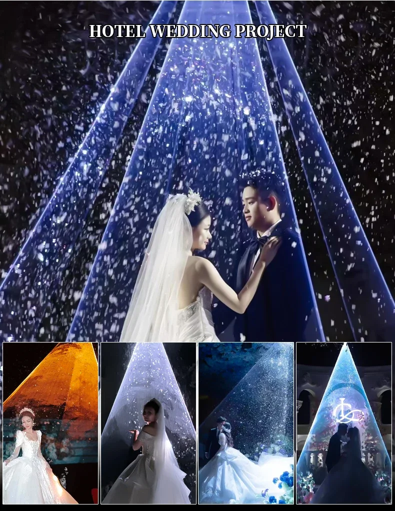 Wedding Lazer Light 10W Rgb ILDA Laser Projector Snow Light Show Stage Wedding Laser Light For Wedding Party Event