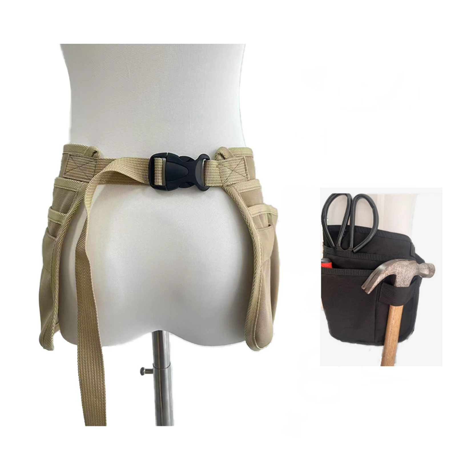 12 جيوب المنظم حقيبة قابل للتعديل سعة كبيرة حقيبة التخزين لمفك وجع كماشة مقص الأجهزة أداة حقيبة التخزين