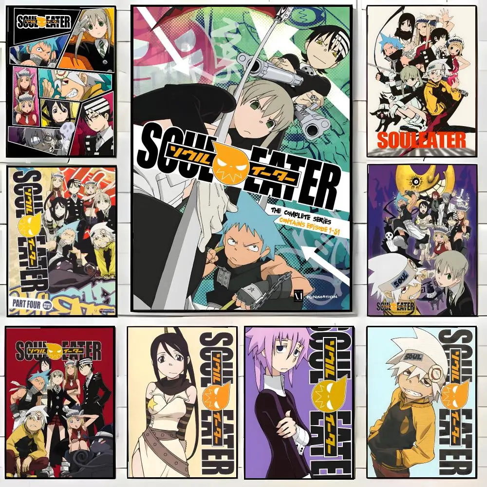S-Soul Eater Poster High-definition Waterproof Poster Stickers Suitable For Bedroom Living Room Home Decoration