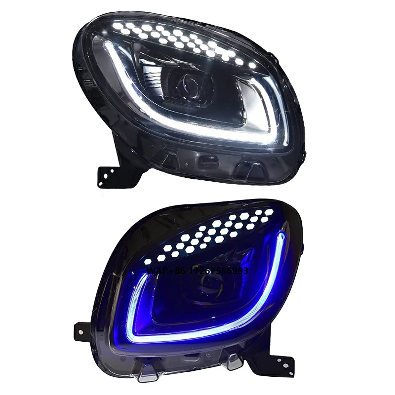 

YU GUANG Head Lamp for Mercedes Benz Smart W453 Headlight 2015-2019 Upgrade Auto Car Accessories DRL LED Lens Front Lights