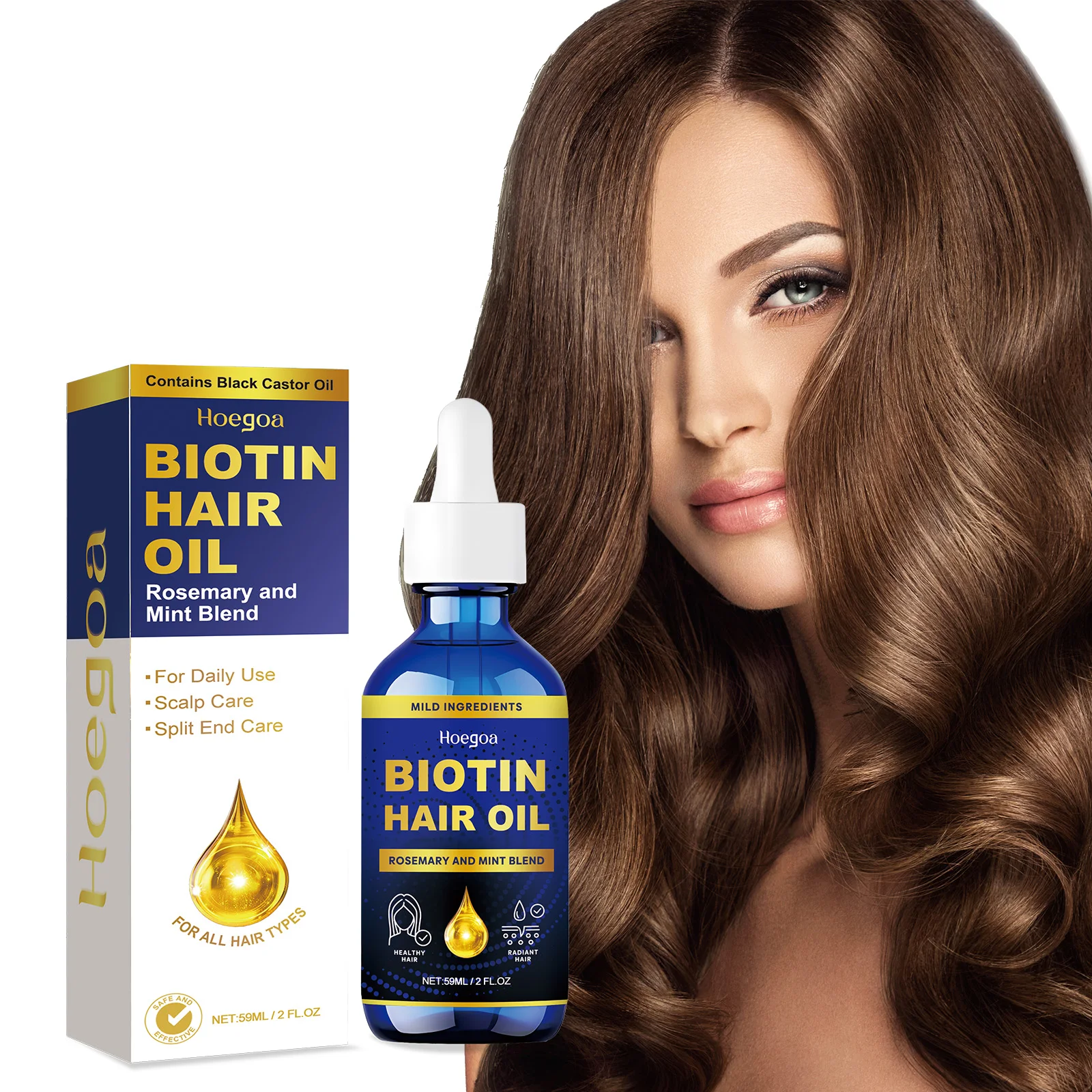 2026 Hot promotes hair growth, hair growth oil, prevents baldness, repairs damage, scalp massage, mois