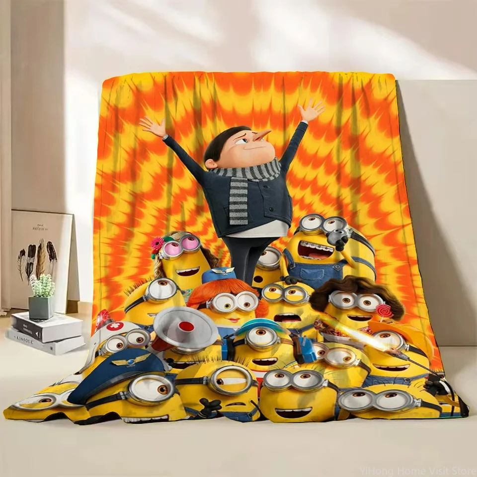 Fluffy Soft Blankets for Decorative Sofa Blanket M-minions.Four Season Blanket. Travel Picnic,Beds,Living Rooms Blanket Gifts