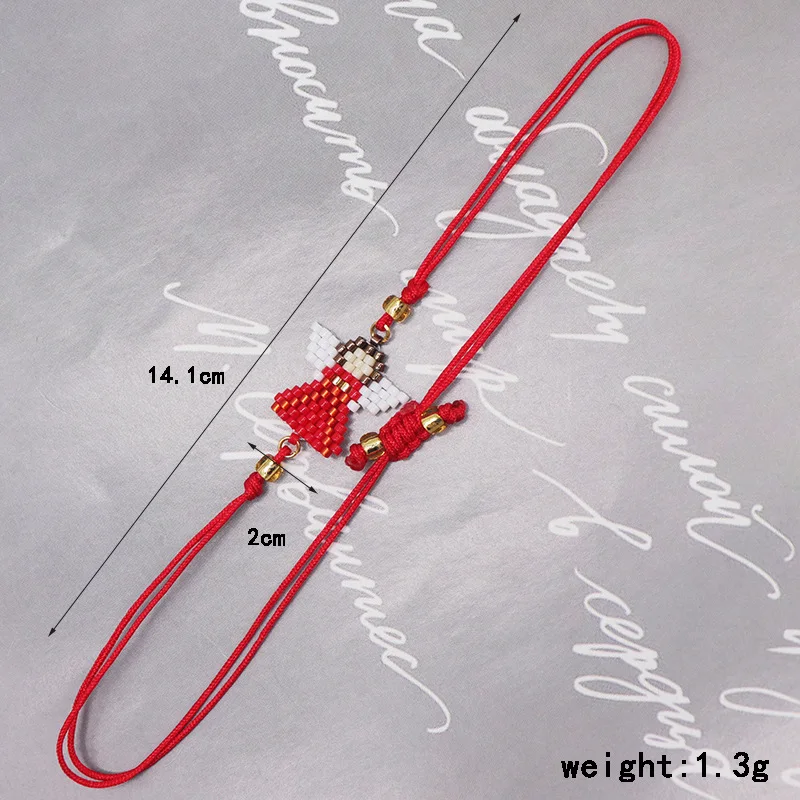 2023 new angel pattern miyuki bracelet cute sweet religious pattern glass rice bead bracelet female