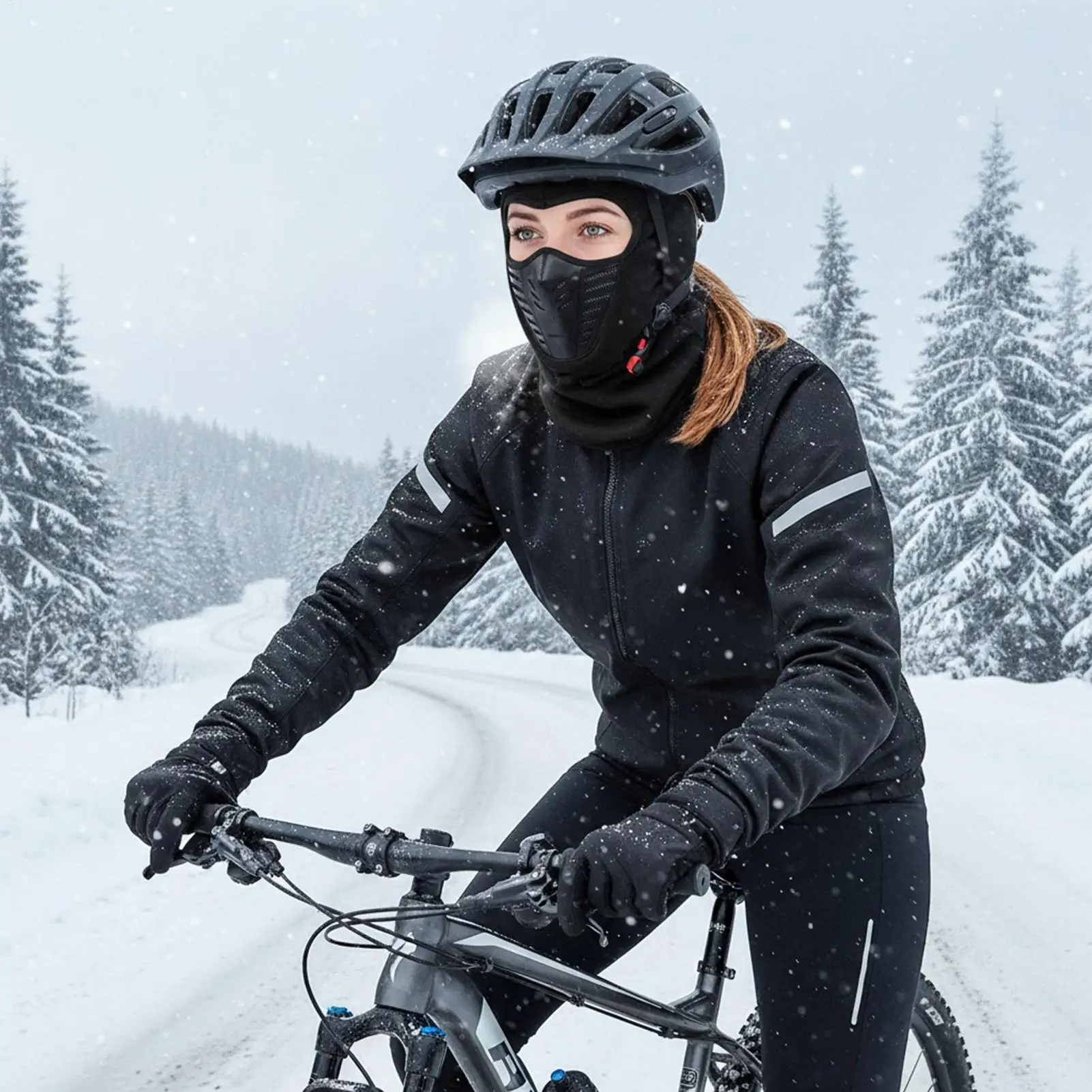 

Зимний чехол для лица, теплый дышащий эластичный защитный шарф для холодной погоды, зимний лыжный чехол для лица, головной убор для рыбалки, езды на велосипеде