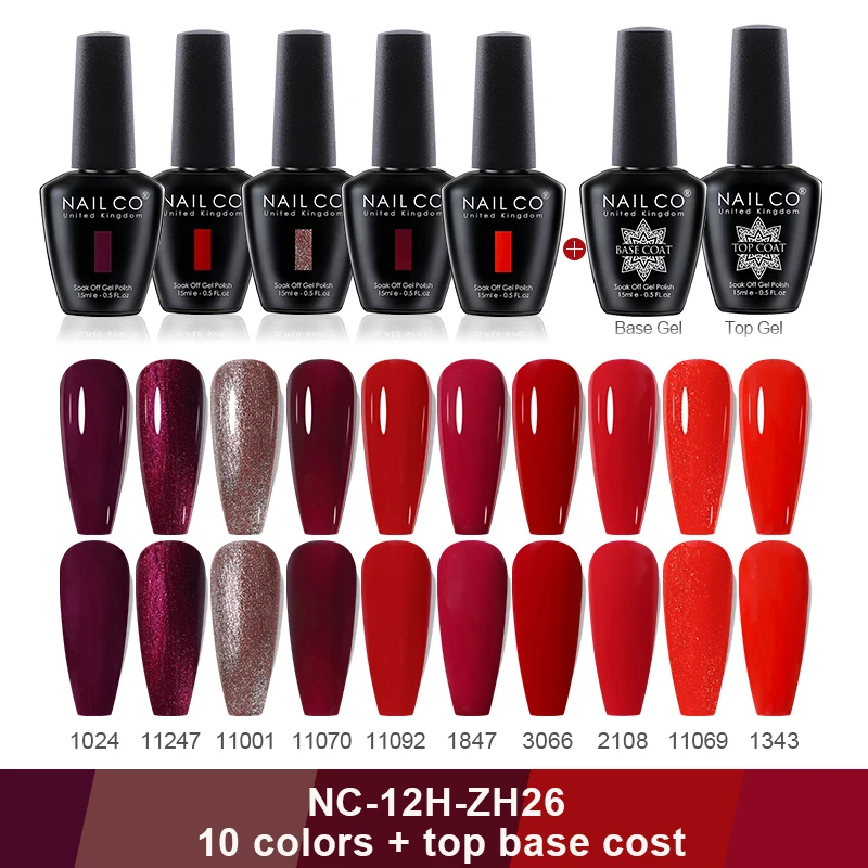 NAILCO 15Ml 12 Mới Gel Móng Tay Bộ Xuân Hè Màu UV Gel Móng Tay Nghệ Thuật Tất Cả Cho Móng Tay sơn Gel Cho Tự Làm Chuyên Gia