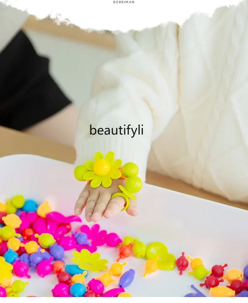 Giocattoli per bambini fatti a mano fai da te materiale braccialetto braccialetto confezione regalo ragazza allenamento concentrazione