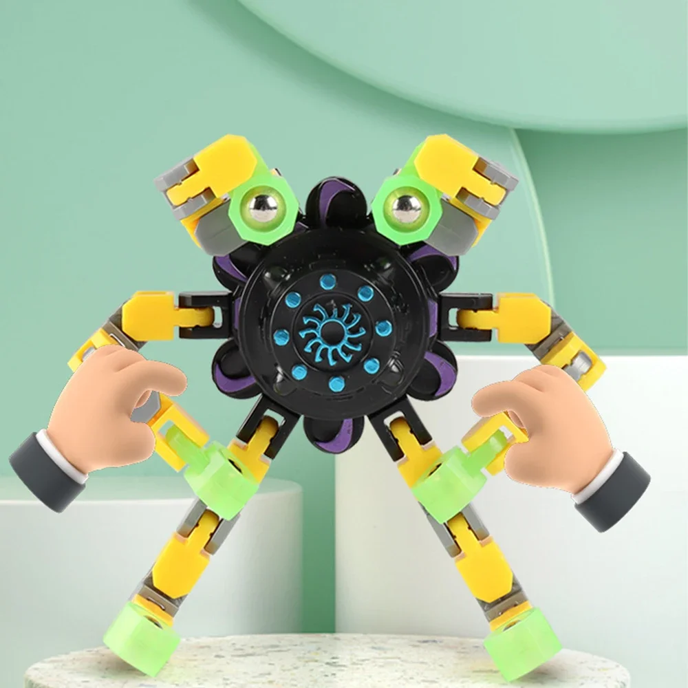 Fidget Spinner chaîne jouets déformés pour enfants Antistress main Spinner Vent jouets adulte soulagement du Stress Fidget sensoriel gyroscope cadeau