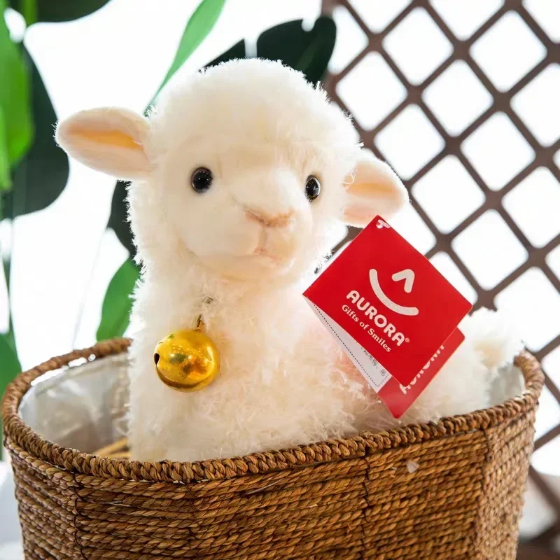 

25/30cm Bell Sheep Plush Toy Stuffed Doll Cute Cartoon Long Stuffed Animals Plush Lamb Pillow Doll Room Decoration Birthday Gift