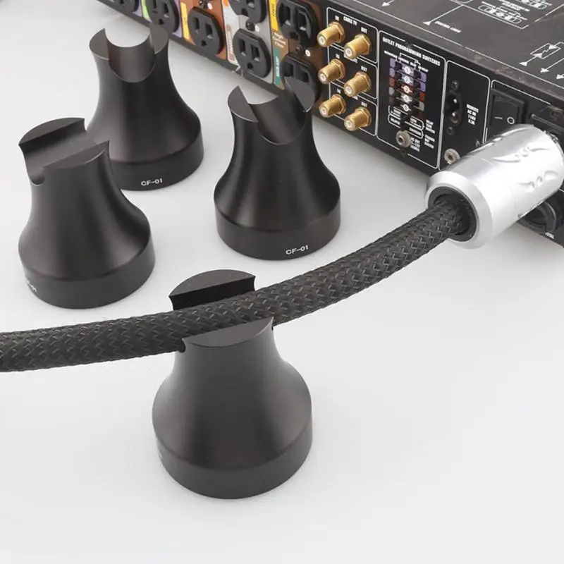 31BA Antishock Speaker Cable Support Stand with Open U-Shaped Cradle for Routing