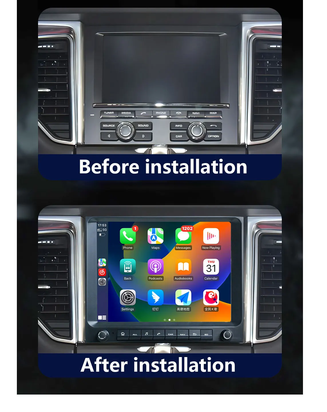 CHSTEK Car Radio For Porsche Macan 2013-2018 Carplay Bluetooth Navigation Android Auto Stereo Wireless Media Multimedia Audio 4G