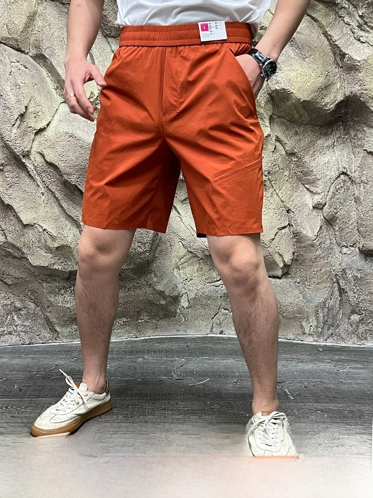 

Легкие дышащие брюки для улицы Qui Dry Elastic, влажные, мягкие, на молнии, летние повседневные брюки, прямые брюки, свободный крой